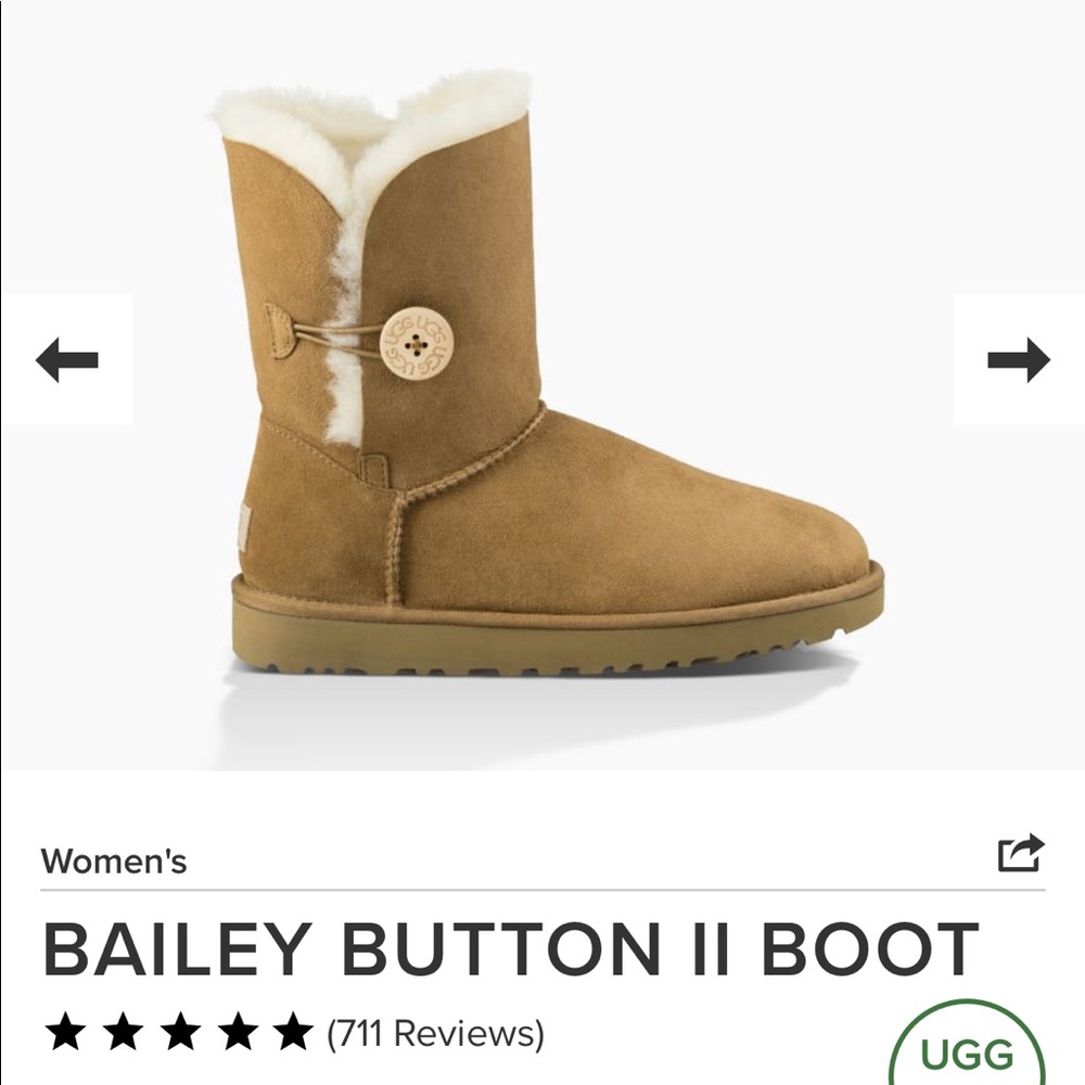 Ugg Bailey button boot in chestnut brown